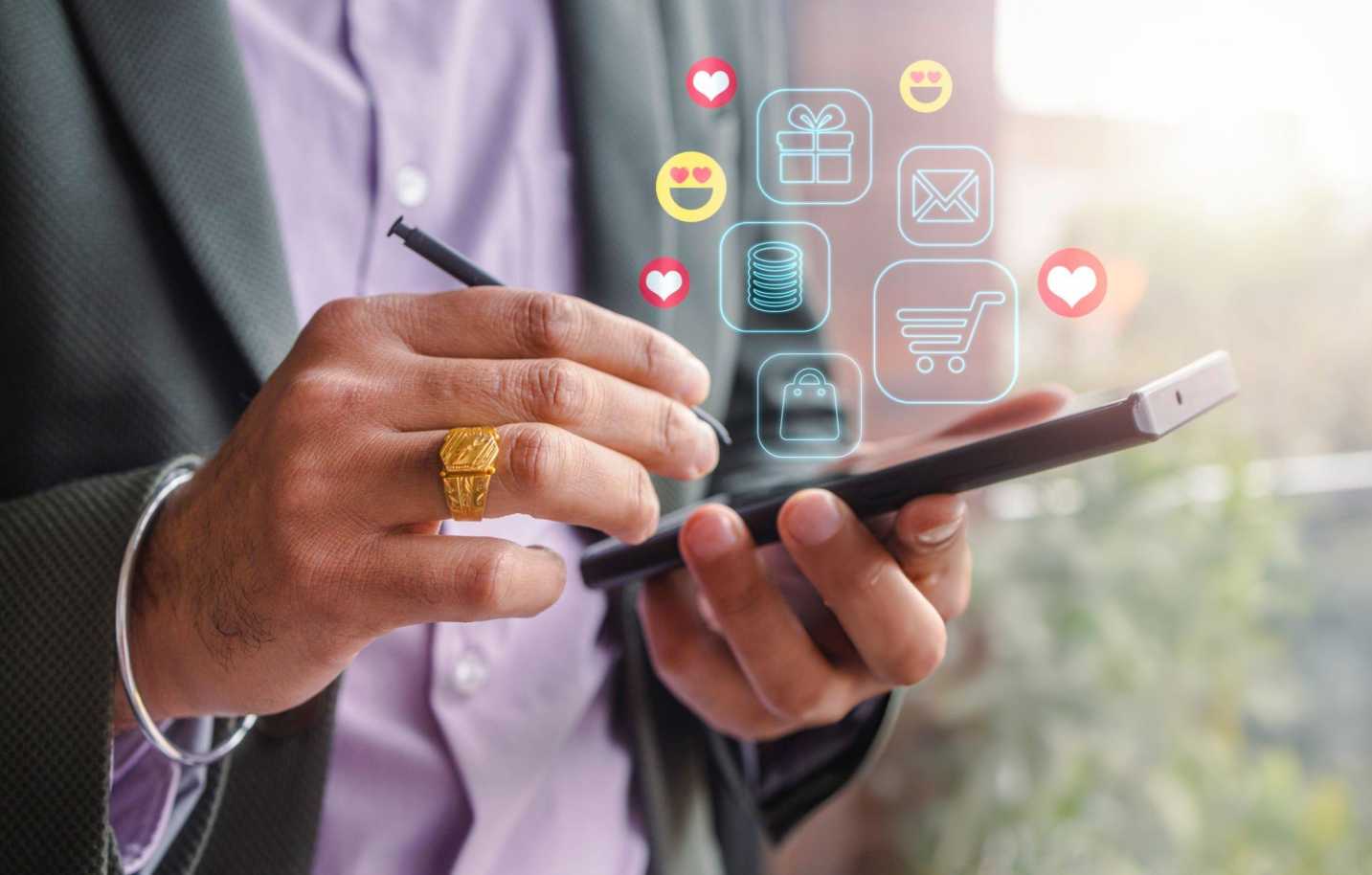 Smartphone with various app