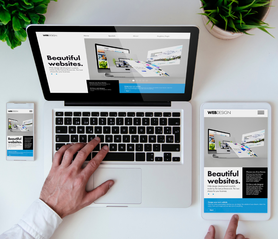 The tools used in website design